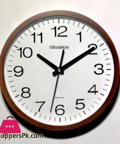 Champion Simple Wall Clock For Bedroom And Office 12 Inch High Quality With Bold Numbers 6 Champion Simple Wall Clock For Bedroom And Office 12 Inch High Quality With Bold Numbers