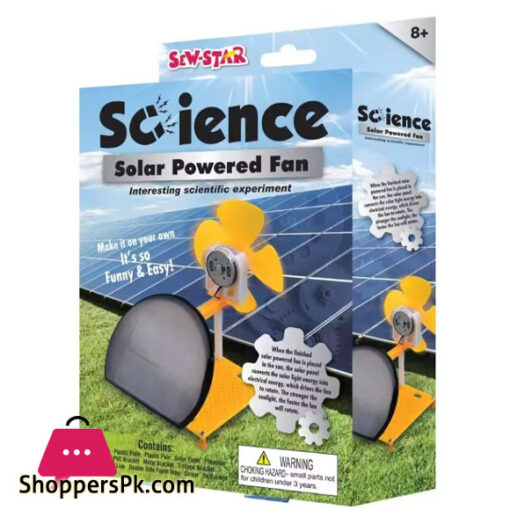 Creative Children's Easy to Operate Simple Mechanical DIY Science Education Solar System Power Fan Toy