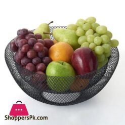 Double Layer Wrought Iron Fruit Basket Living Room Household Fruit Plate Dried Fruit Candy Storage Basket