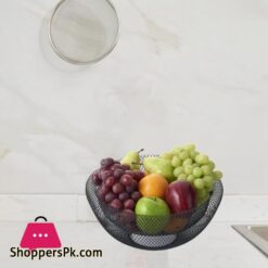 Double Layer Wrought Iron Fruit Basket Living Room Household Fruit Plate Dried Fruit Candy Storage Basket