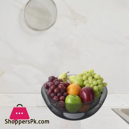 Double Layer Wrought Iron Fruit Basket Living Room Household Fruit Plate Dried Fruit Candy Storage Basket