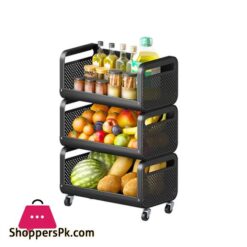 LU 1 3 layer basket black Iron