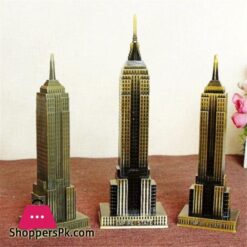 Metal Empire State Miniature Famous Building Model For Home Office Decoration 7 Inch