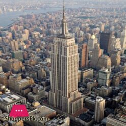 Metal Empire State Miniature Famous Building Model For Home Office Decoration 7 Inch