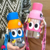 New Cartoon Water Cup With Plastic Straw 500Ml