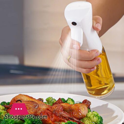 200ml300ml Plastic Oil Spray Bottle Outdoor Barbecue Olive Oil Sprayer Kitchen Oil Container with Spray Nozzle Oil Sauce Dispenser