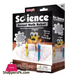 Science Scrawl Walk Robot Interesting Scientific Experiments Easy DIY Kit For Kids