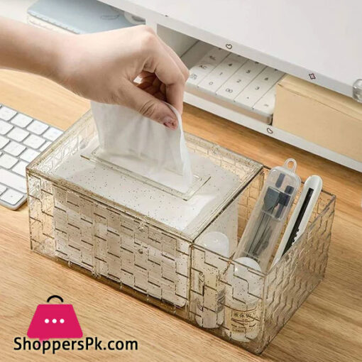 Acrylic Tissue Box With Holder