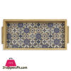 Blue Pottery Art Tray 6.5 X 13 Inch