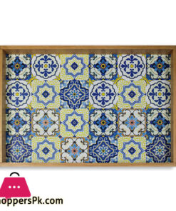 Blue Pottery Art Tray 9 X 15 Inch 5 Blue Pottery Art Tray 9 X 15 Inch - Image 2