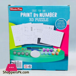 Bus Shape 3D Puzzle Paint Number