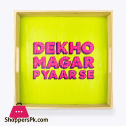 Calligraphy Art Design Tray 9 X 9 Inch