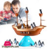 Creative Pirate Ship Balance Game Little Penguin Puzzle Board Game Parent-Child Interactive Toy Educational Toy Stacking Game 1 Creative Pirate Ship Balance Game Little Penguin Puzzle Board Game Parent-Child Interactive Toy Educational Toy Stacking Game