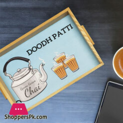 Doodh Patti Kettle Design Tray 12 X 12 Inch