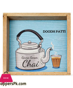 Doodh Patti Kettle Design Tray 9 X 9 Inch 6 Doodh Patti Kettle Design Tray 9 X 9 Inch - Image 2