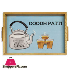Doodh Patti Kettle Design Tray 8 x 14.5 Inch