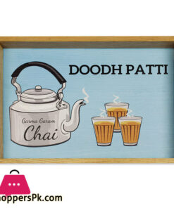 Doodh Patti Kettle Design Tray 12 x 12 Inch