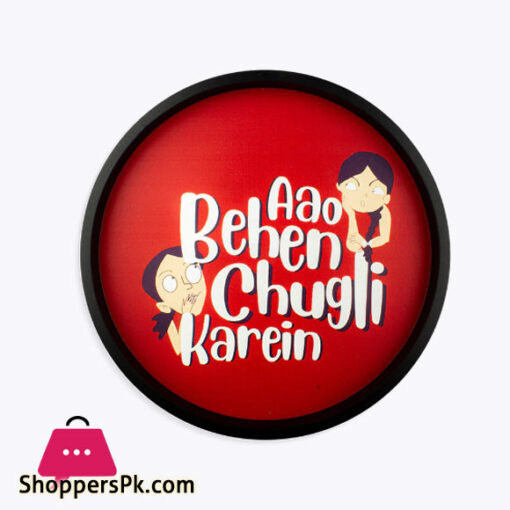 Friends Quotes Funny Design Round Tray 9.5 x 9.5 Inch