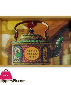 Garam Chai Kettle Art Tray 9 X 15 Inch - Image 2