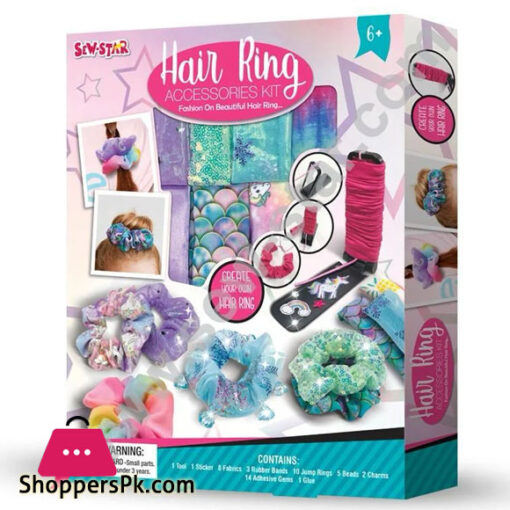 Hair Ring Accessories Kit Style Your Hair With Sparkle And Shine