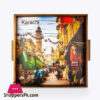Iconic Karachi Art Tray 9 x 9 Inch