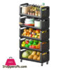 Kitchen Spice Storage Rack 5-Level Drop Tableware Rack Removable Storage Rack For Bathroom Storage Rack