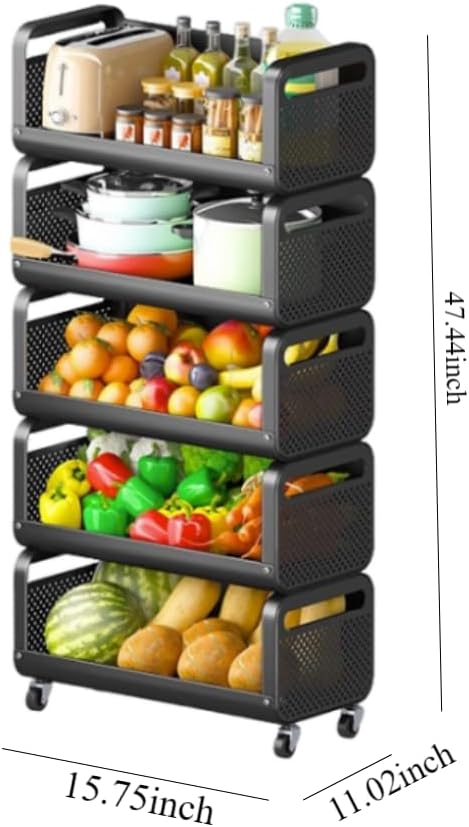 Kitchen Spice Storage Rack 5-Level Drop Tableware Rack Removable Storage Rack For Bathroom Storage Rack 4 Kitchen Spice Storage Rack 5-Level Drop Tableware Rack Removable Storage Rack For Bathroom Storage Rack