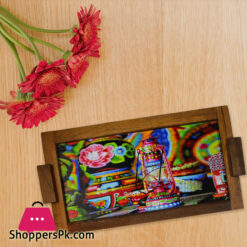 Lantern Design Art Tray 8 X 14.5 Inch