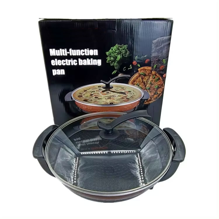 Multi Function Pan 40Cm Round Baking Cooking Appliances Aluminum Bakeware Electric Pan 12 Multi Function Pan 40Cm Round Baking Cooking Appliances Aluminum Bakeware Electric Pan