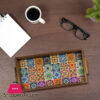 Mughal-E-Naqsh Art Tray 6.5 X 13 Inch