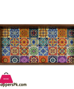 Mughal-E-Naqsh Art Tray 6.5 X 13 Inch - Image 2