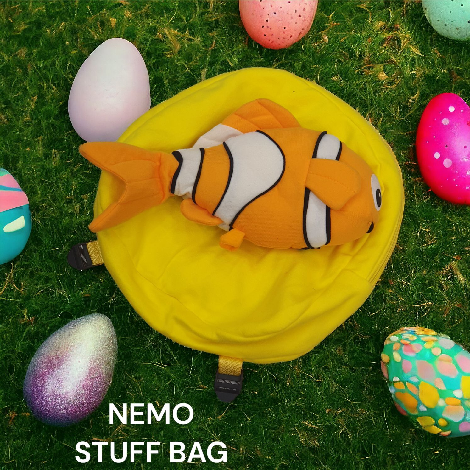 Nemo Fish Stuff Backpack Kids Bag for School Soft Toddler Bag For Lunch Box