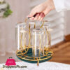 Nordic Glass Cup Drain Rack Glass Holder Home Organizer