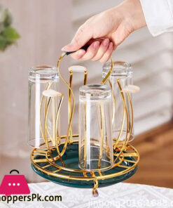 Nordic Glass Cup Drain Rack Glass Holder Home Organizer