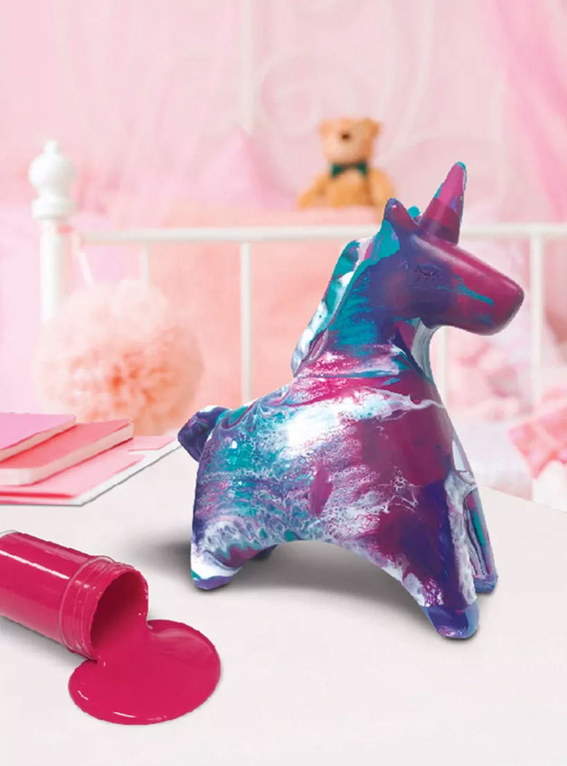 Paint Your Own Pouring Art-Unicorn