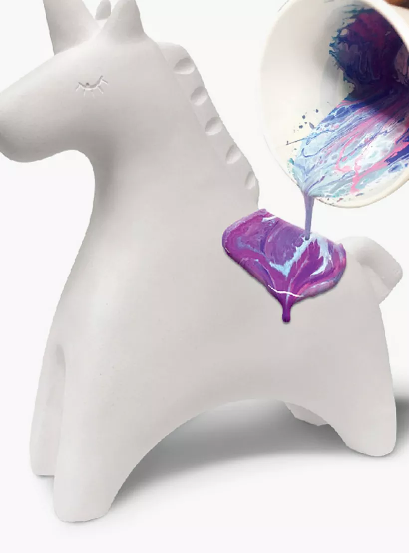 Paint Your Own Pouring Art-Unicorn