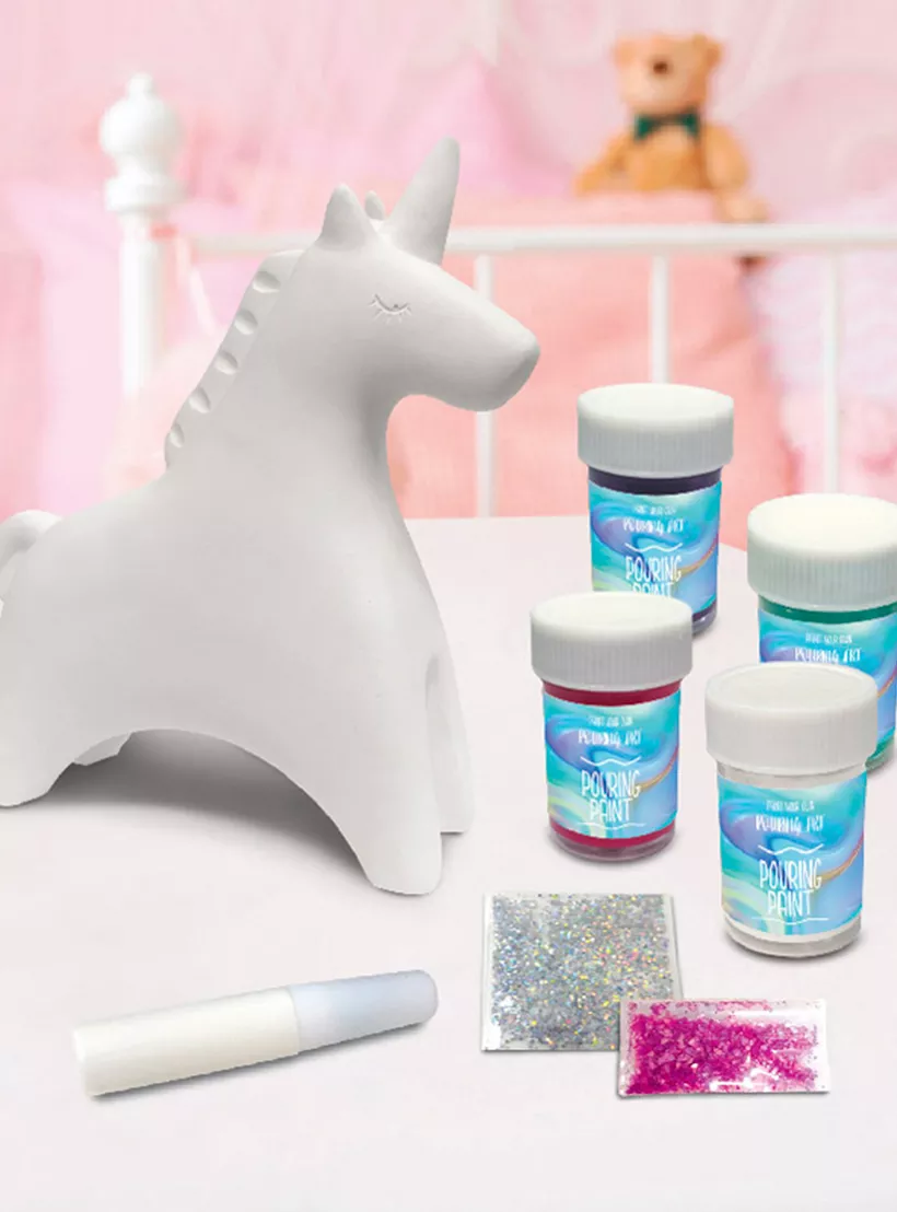 Paint Your Own Pouring Art-Unicorn
