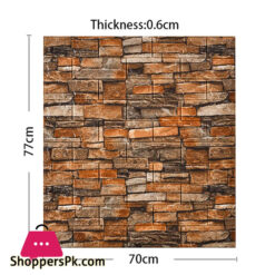 Pvc 3D Foam Brick Wall Panel 77 X 70 Cm 1 - Pcs