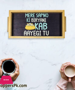 Sapno Ki Biryani Funky Art Deep Tray 6.5 X 13 Inch 5 Sapno Ki Biryani Funky Art Deep Tray 6.5 X 13 Inch - Image 2