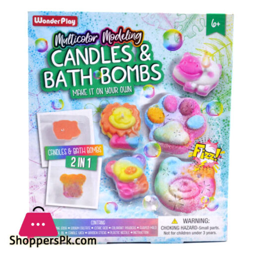 Wonder Play Multicolor Modeling Kit Create Your Own Candles And Bath Bombs