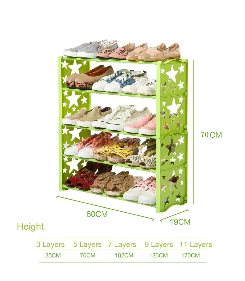 Star Shoe Shelf Multi-Layers - 5 Layer