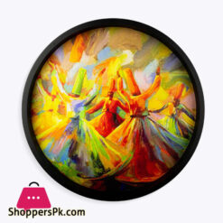 Sufi Art Round Tray 9.5 x 9.5 Inch
