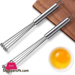 1 Pcs Stainless Steel Ball Whisk Wire Egg Whisk Set Suitable For Kitchen Cooking, Stirring, Whisking, Beating 13 2 Pcs Stainless Steel Ball Whisk Wire Egg Whisk Set Suitable For Kitchen Cooking Stirring Whisking Beating
