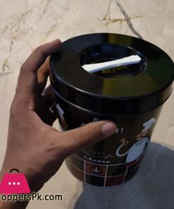 2 Pcs Printed Plastic Jars With Lid 1500Ml Random Color