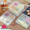 3 Grids Food Storage Box Container Fruit Vegetable Refrigerator Freezer Organizers Sub-Packed Meat Ginger Kitchen Accessories
