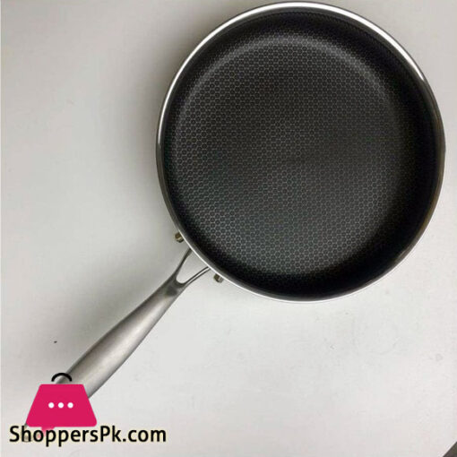 Pakistan Pan Razer 304 Stainless Steel Frying Pan Full Honeycomb Non-stick Frying Pan 28CM ...