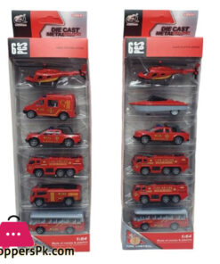 6Pcs 1/64 Diecast Alloy Engineering Racing Military Car Vehicle Model Kids Bauble