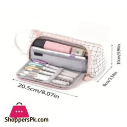 Big Capacity Pencil Case Pouch Pen Case Simple Stationery Bag School College Office Organizer For Teens Girls Adults Student Deep Green Xw Simple