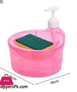 Childrenworld No Batteries Soap Dispenser Convenient Soap Dispenser With Sponge Holder No Dripping Large Capacity Home Supplies Soap Dispenser For Kitchen