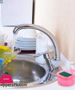 Childrenworld No Batteries Soap Dispenser Convenient Soap Dispenser With Sponge Holder No Dripping Large Capacity Home Supplies Soap Dispenser For Kitchen